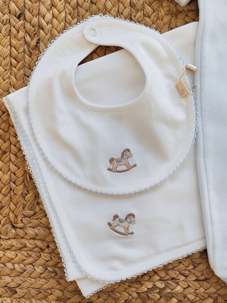 Tutina in ciniglia + Bavetta + Mussola Baby Gi