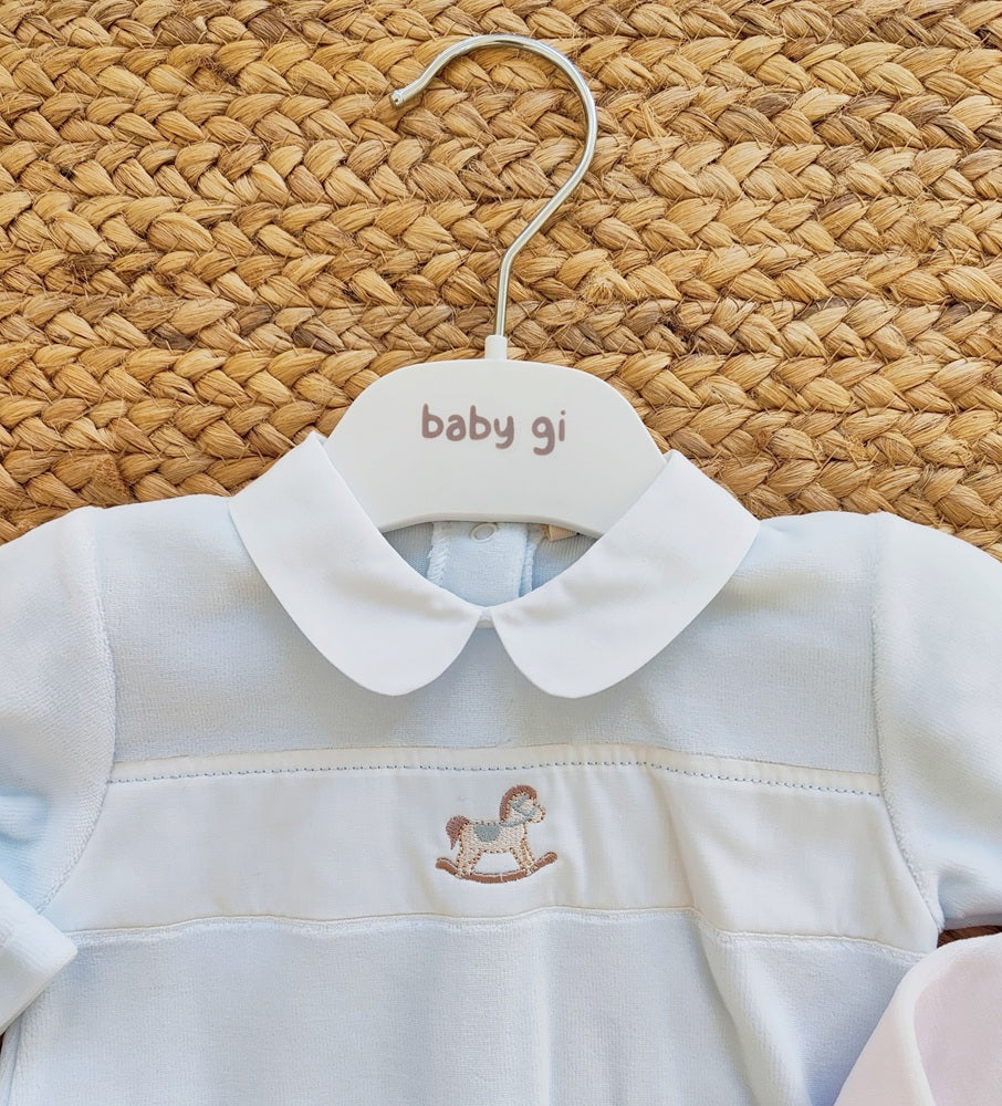 Tutina in ciniglia + Bavetta + Mussola Baby Gi