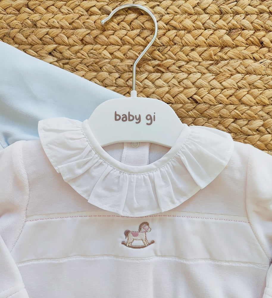 Tutina in ciniglia + Bavetta + Mussola Baby Gi