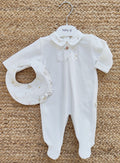 Tutina in ciniglia + Bavetta Baby Gi