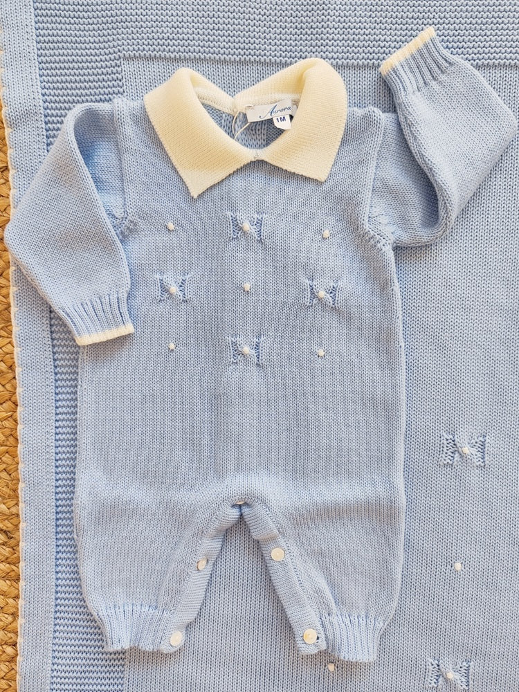 Tutina, Cappellino, Bavetta e Scarpette + Copertina Aurora