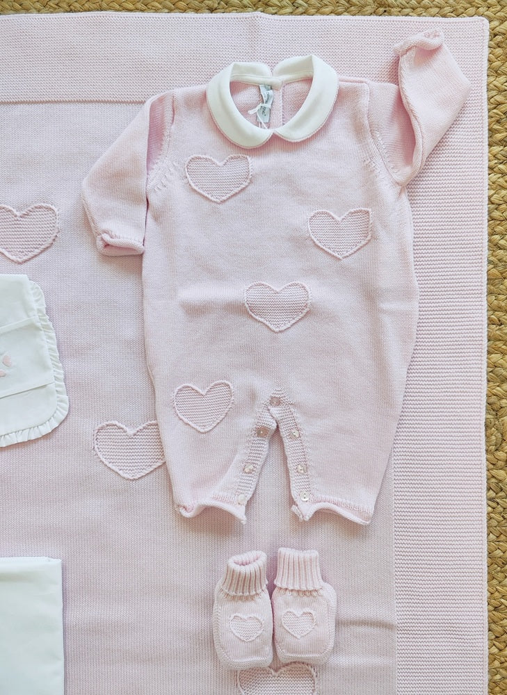 Set: Tutina, Bavetta e Scarpine + Copertina e Lenzuolino Le Coconnè