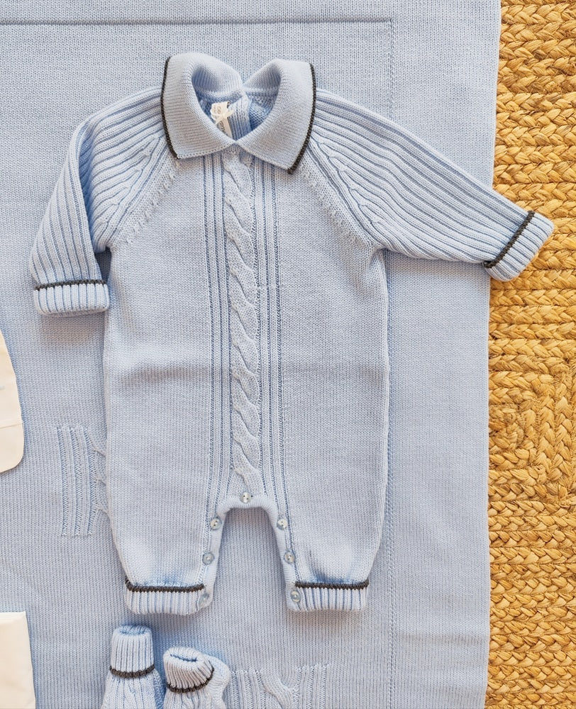 Set: Tutina, Bavetta e Scarpine + Copertina e Lenzuolino Le Coconnè