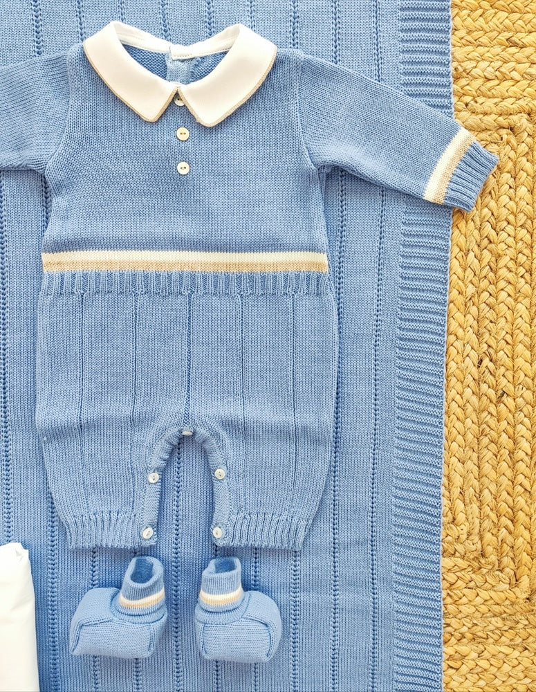 Set Tutina, Cappello, Bavetta, Scarpine + Lenzuolino, Copertina  La Sartoria dei Piccoli