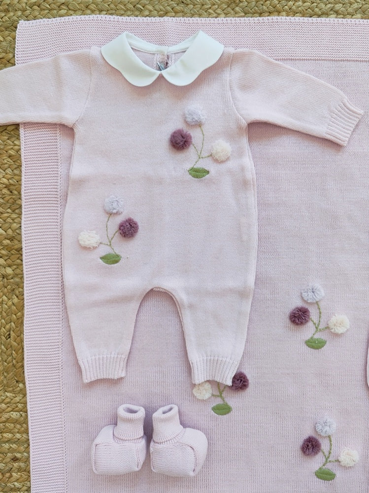 Set Tutina, Cappellino, Bavetta, Scarpine + Lenzuolino, Copertina  La Sartoria dei Piccoli